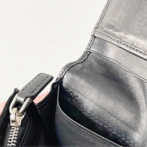 Prada black soft calfskin leather vertical breast pocket wallet - Picture 10 of 11